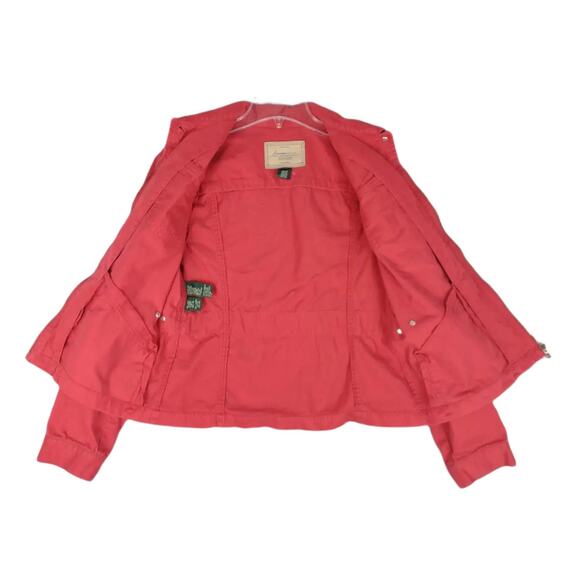 Vtg L RALPH LAUREN Glen Canyon Women's PM Full Zip Red Denim Jean Jacket Y2K 90s - Picture 2 of 6